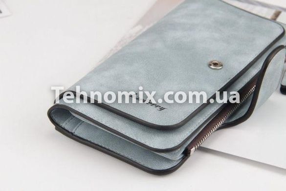 Кошелёк женский Baellerry N2345 искусственная замша Светлый джинс