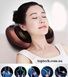 Портативний роликовий масажер в авто та для дому HOME CAR MASAGE PILLOW brown на 4 ролики