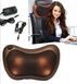 Портативний роликовий масажер в авто та для дому HOME CAR MASAGE PILLOW brown на 4 ролики