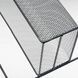 Подвесная корзина 2 яруса с пятью крючками 40*26*13см Черная