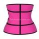 Стягуючий пояс для схуднення Waist training corset Рожево-чорний S