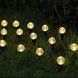 Светильник садовый декоративный Шары с пузырьками на солнечной панели garden light Теплый свет