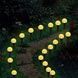 Светильник садовый декоративный Шары с пузырьками на солнечной панели garden light Теплый свет