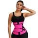 Стягуючий пояс для схуднення Waist training corset Рожево-чорний S