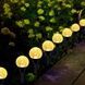 Светильник садовый декоративный Шары с пузырьками на солнечной панели garden light Теплый свет