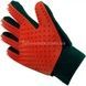 Перчатка для вычесывания шерсти с домашних животных PET GLOVES True Touch Красная