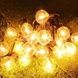 Гірлянда в ретро стилі вулична із сонячною панеллю 3м/10 LED НА-89 Чорна