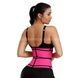 Стягуючий пояс для схуднення Waist training corset Рожево-чорний S