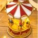 Музыкальная шкатулка Карусель 10*10*15 Разноцветная