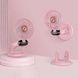 Мини-вентилятор аккумуляторный на присоске Mini Fan TP-01 Розовый