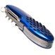 Нож складной туристический мультитул 11в1 Traveler K5011 GSC Black/Blue Голубой