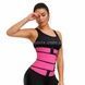 Стягуючий пояс для схуднення Waist training corset Рожево-чорний S