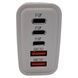 Зарядное устройство блок питания 240W 3*Type C, 2*Usb Белое