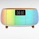 Колонка Bluetooth с часами и беспроводной зарядкой NSP-2312 Белая