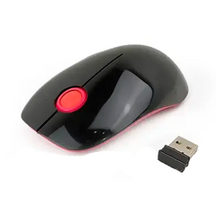Миша бездротова комп'ютерна MOUSE G217 Чорно-червона
