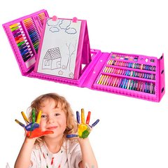 Набор для детского творчества в чемодане из 208 предметов Розовый