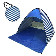 Пляжная палатка с защитой от ультрафиолета Stripe - размер 150/165/110 - синяя