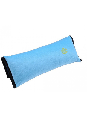 Подушка-накладка SUNROZ на ремінь безпеки для дітей Блакитний
