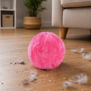 М'ячик-пилозбірник автоматичний 3*АА Microfiber mop ball Mocoro Рожевий