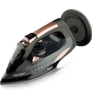 Утюг беспроводной со станцией RAF ELECTRIC STEAM IRON R.1388 Черный