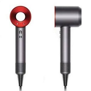 Фен для волосся з насадкою-концентратором 1600Вт Hair Dryer Fan Сірий з червоним