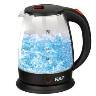 Чайник электрический стекляный 2,0L RAF R7841 Черный