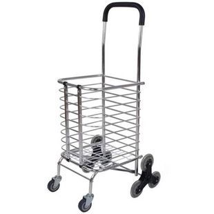 Тачка складна для покупок Shopping Cart Срібло