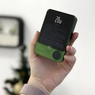Power Bank з підтримкою бездротової зарядки MagSafe 10000мАч Q9 Зелений