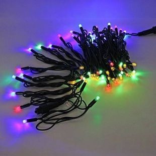 Гірлянда лінійна внутрішня 5м 80led 4478 clear black with control AND 2-50 Чорний дріт, мультиколор
