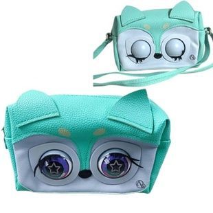 Сумочка детская интерактивная с глазками 18*13,5см Little Winking Elf BL-316 Голубая