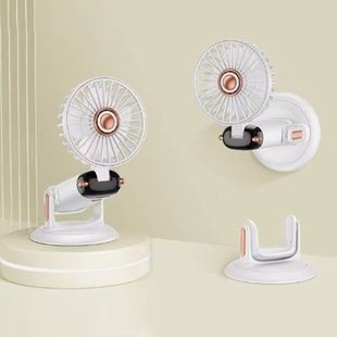 Мини-вентилятор аккумуляторный на присоске Mini Fan TP-01 Белый
