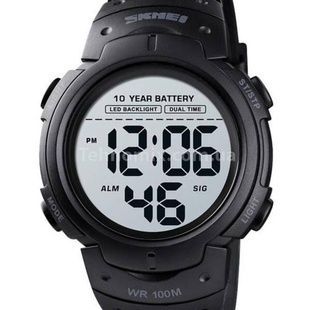 Часы мужские тактические Skmei Neon 10 Bar Black