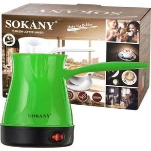 Турка электрическая 0,5л 600Вт Deluxe SK-205 Салатовая