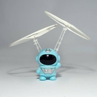 Игрушка летающая Космонавт с подсветкой от USB SPACEMAN Голубая