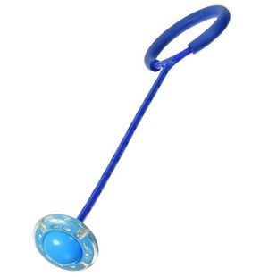 Скакалка на одну ногу со светящимся роликом (нейроскакалка) Sunroz с LED Синий