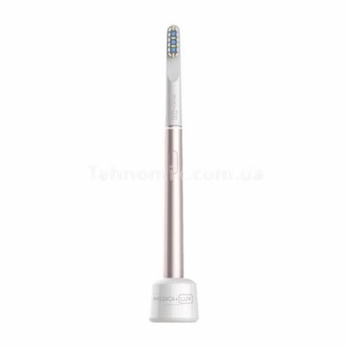 Звуковая зубная щетка отбеливающая Medica+ LUX 10Х Portable (Япония) Розовое золото 50998