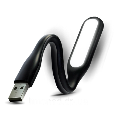 Портативный гибкий LED USB светильник black