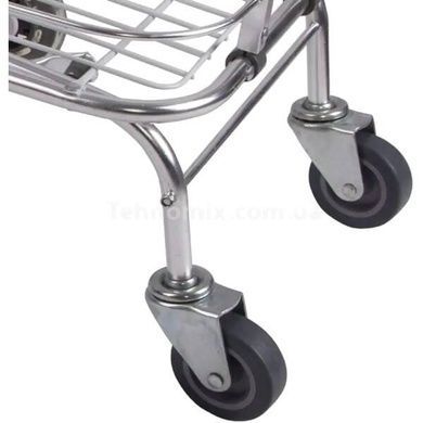Тачка складна для покупок Shopping Cart Срібло