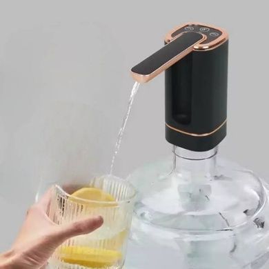 Помпа електрична для пляшки з питною водою Portable automatic water pump Чорна