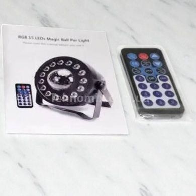 Світлодіодний проектор з пультом управління та RGB підсвіткою Pattern Par Light LED Чорний
