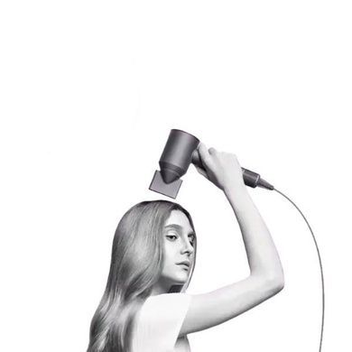 Фен для волосся з насадкою-концентратором 1600Вт Hair Dryer Fan Сірий з червоним