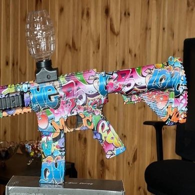 Автомат з орбізами, заряджання USB Water gun M416 AND G-518 Графіті кольоровий