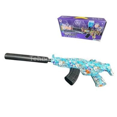 Автомат игровой орбибольный с аккумулятором 7.4V MP5 ven-f939-2 Голубой с дизайном