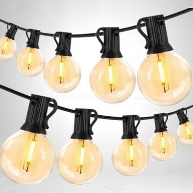 Гірлянда в ретро стилі вулична із сонячною панеллю 7.6м/25 LED НА-90 Чорна