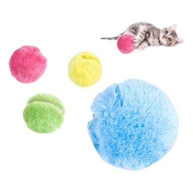 Мячик-пылесборник автоматический 3*АА Microfiber mop ball Mocoro Розовый