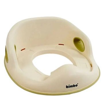Накладка на унітаз для дітей 31х34х11см BM-09920 Bimbo Біла із салатовим