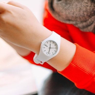 Годинники жіночі Skmei Rubber White II 9068C