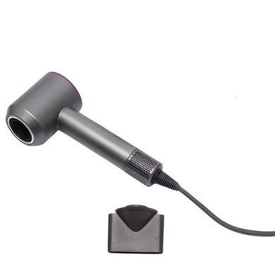 Фен для волосся з насадкою-концентратором 1600Вт Hair Dryer Fan Сірий з червоним