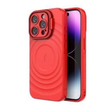 Чохол MagSafe soft-touch with stand Iphone 15 Pro Max Red