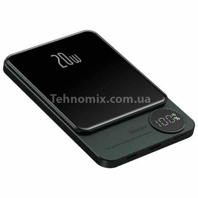 Power Bank с поддержкой беспроводной зарядки MagSafe 10000мАч Q9 Зеленый